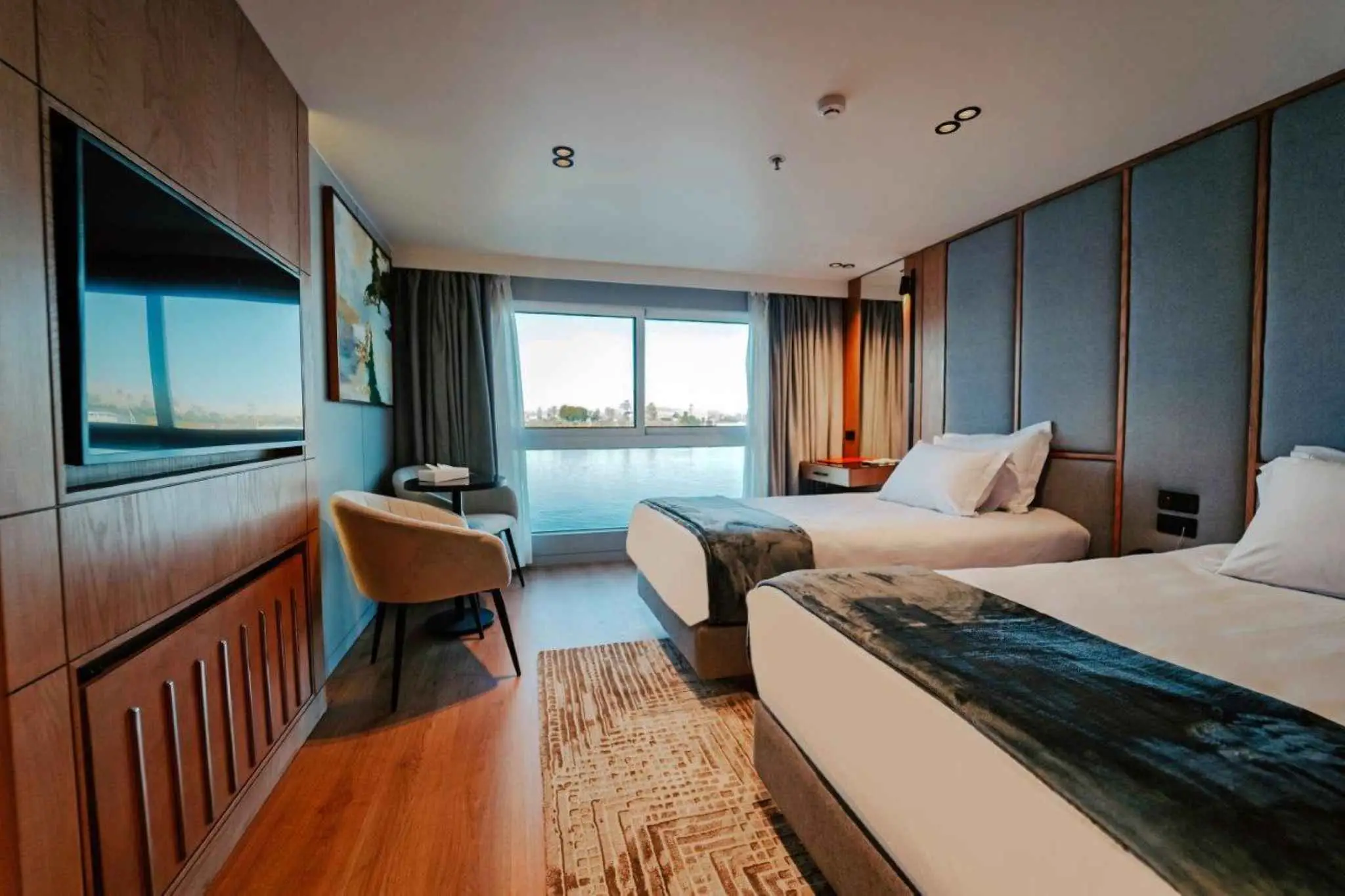 Cabin aboard the MS Miriam Nile Cruise Nile cruise